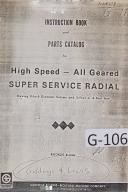 Giddings & Lewis-Cincinnati-Cincinnati Bickford Tool Co.-Giddings Lewis All Geared SS Radial Drill Machine Manual Year (1972)-1R-R-23A-01